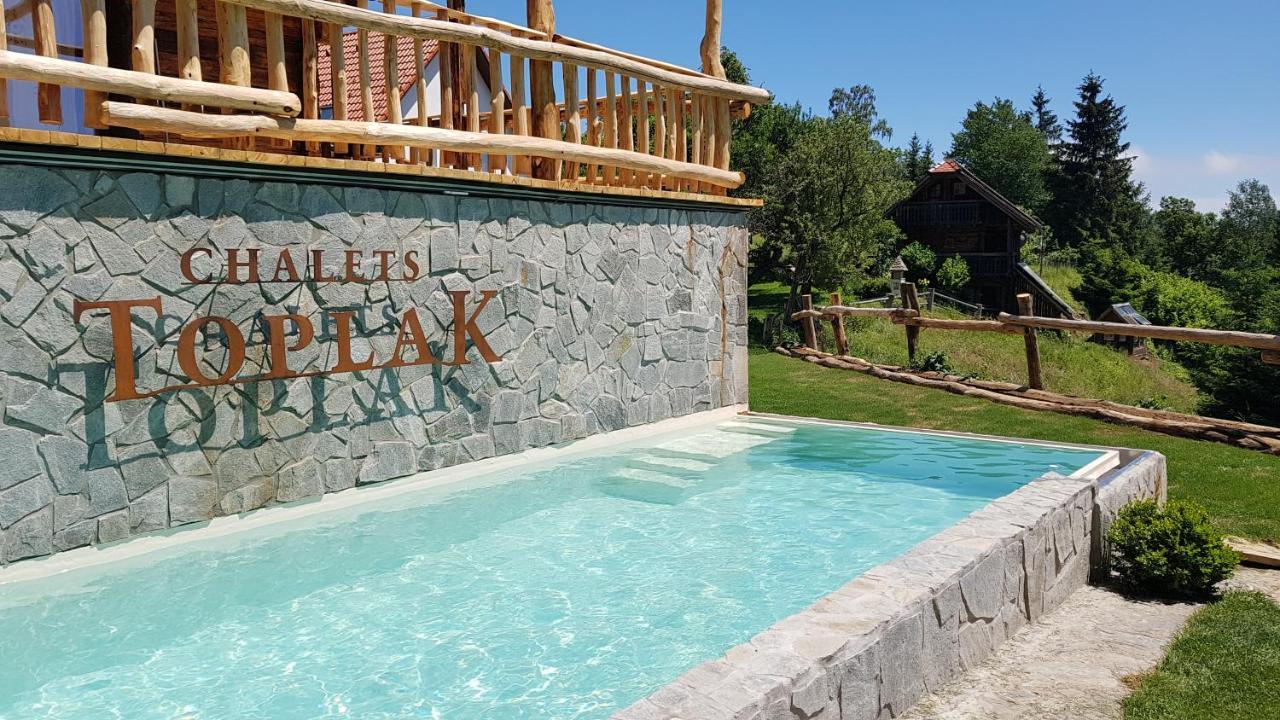 Chalets Toplak Sveti Duh na Ostrem Vrhu Dış mekan fotoğraf